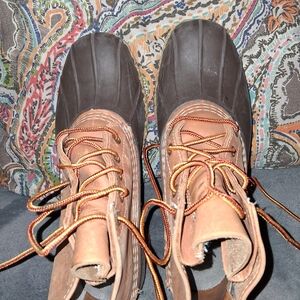 L.L. Bean Brown and Tan Ankle Boots